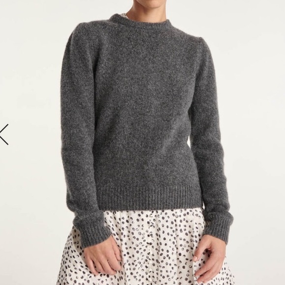 The Kooples Sweaters - The Kooples Grey Knit Alpaca Pullover Size 2(fr)